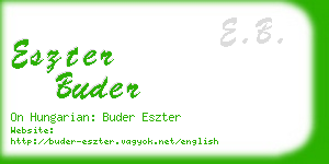 eszter buder business card